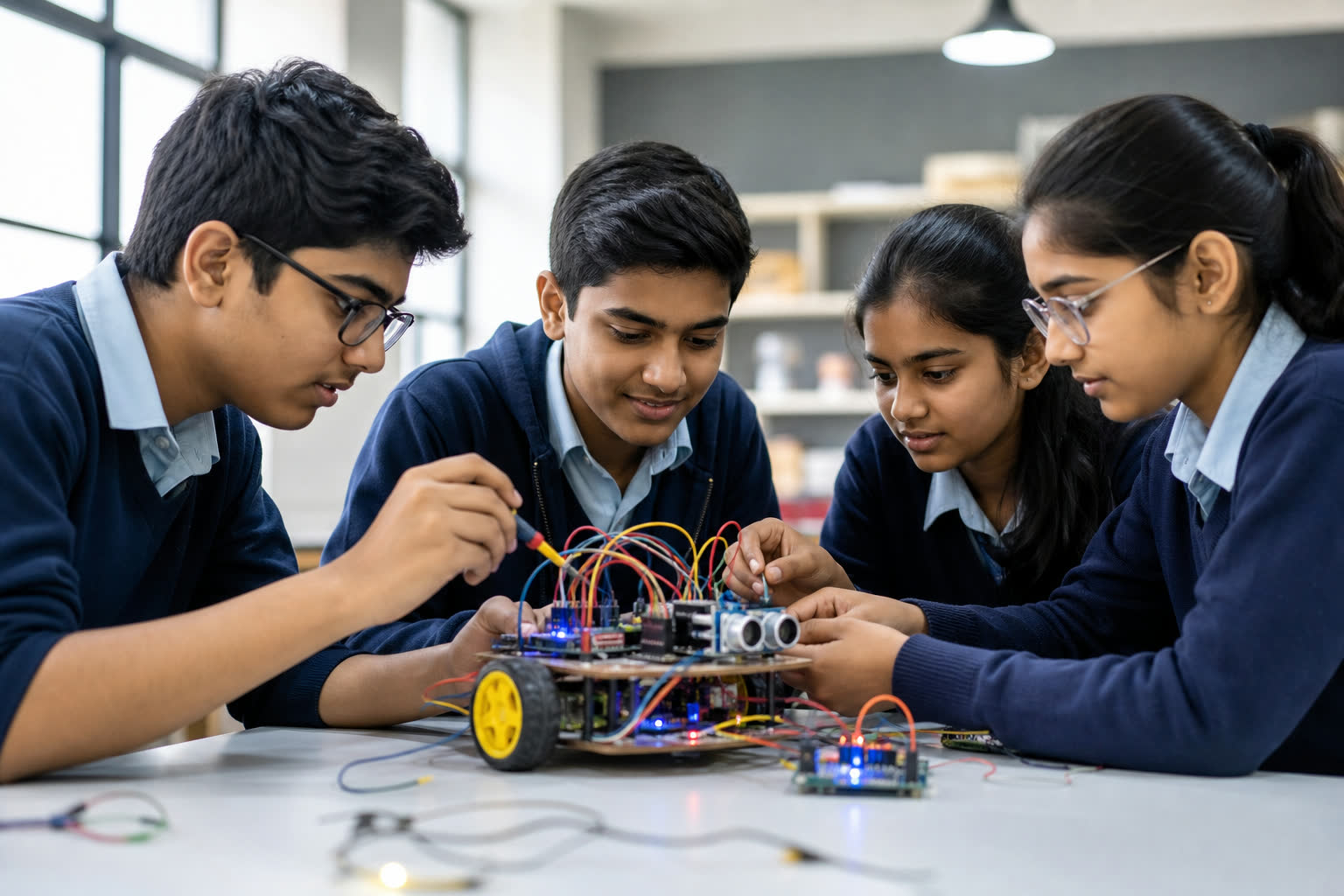Robotics coaching with customized kits